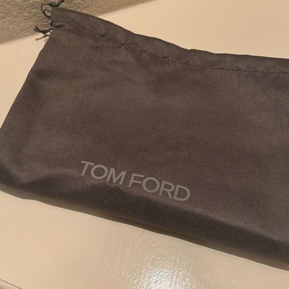 Tom Ford Medium Size Dustbag Cover Soft Suede Feel Charcoal Gray Storage Travel - Picture 8 of 8